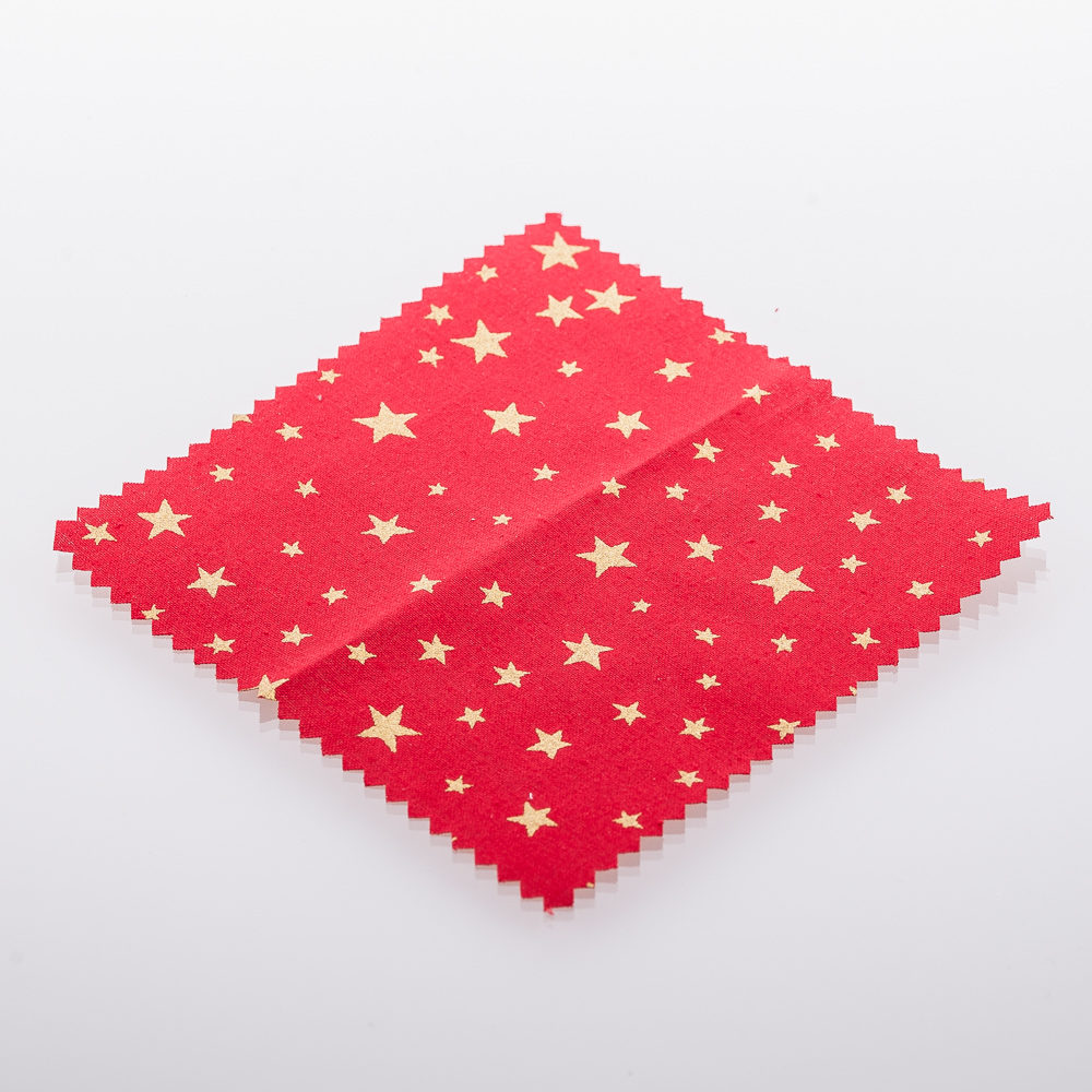Textildeckchen 15 x 15 cm Weihnachtsmotiv Rot - Flaschenbauer