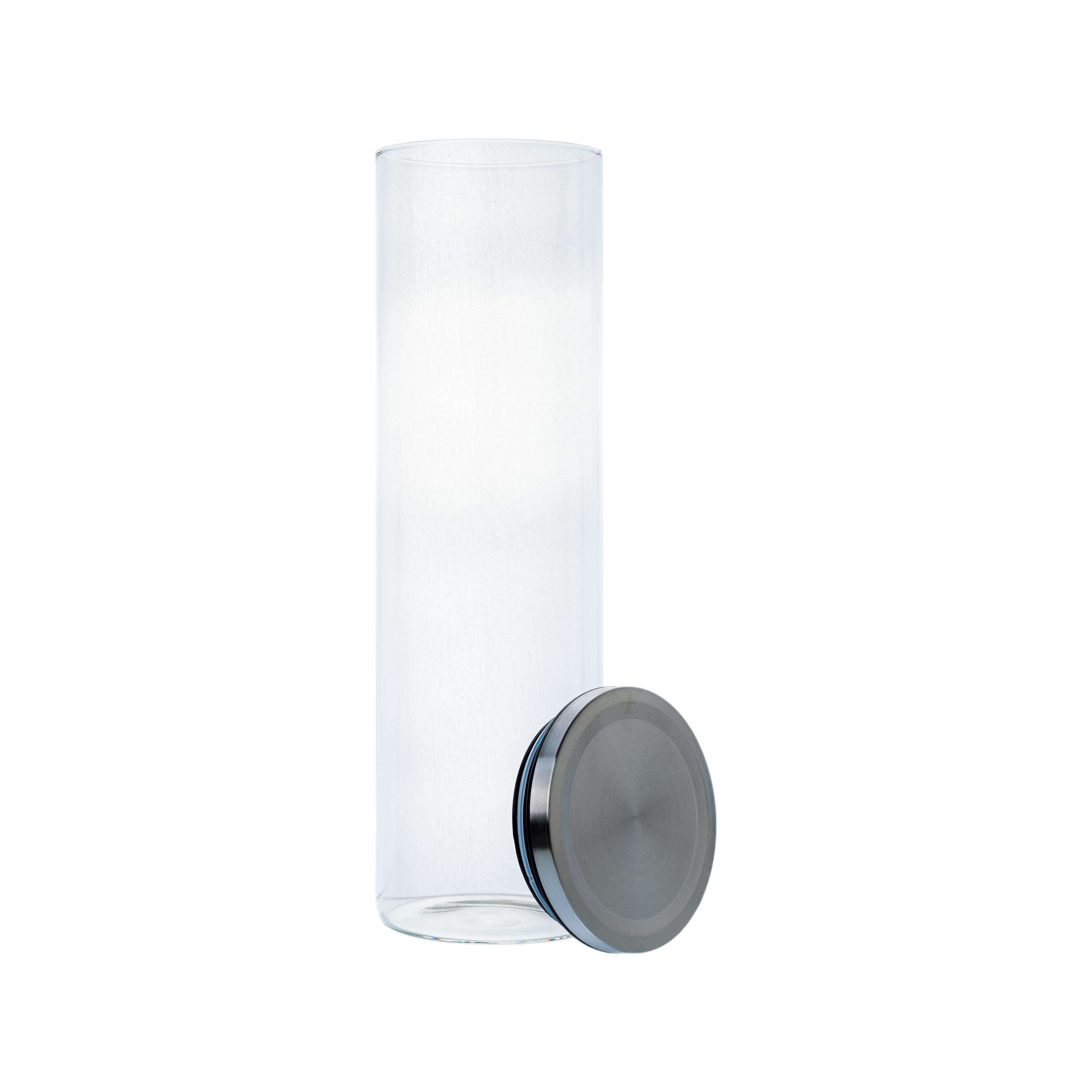 Borosilikatglas - Vorratsglas 2000 ml mit Edelstahldeckel
