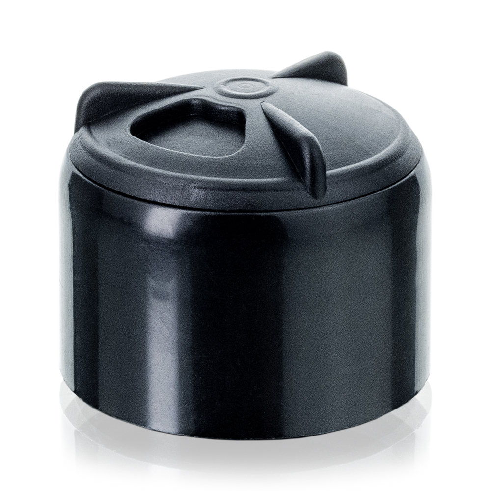 Gewürzstreuer Schwarz PP 31,5 mm - für Gewürzglas mit 31,5 mm Schraub-Mündung - Flaschenbauer