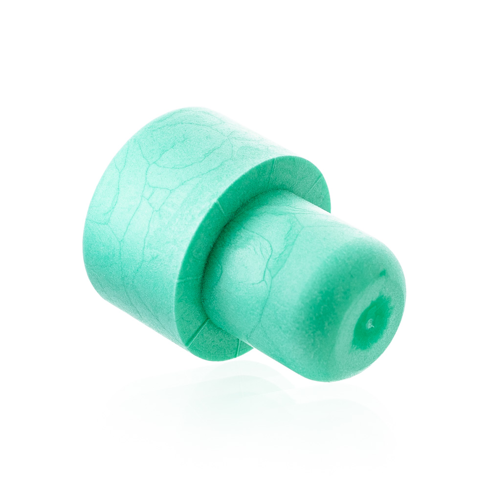 Grüner Kunststoffkokren mit 19,5mm Durchmesser