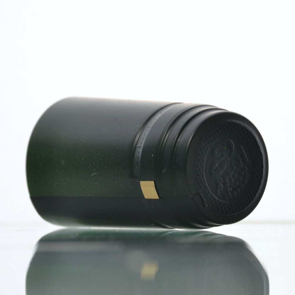 Schrumpfkapsel 31 x 60 mm Farbe Moosgrün - 02 - Flaschenbauer 