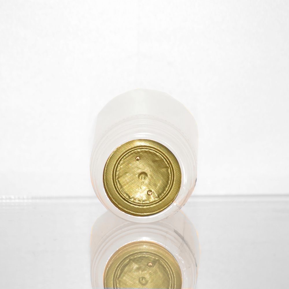 Anschrumpfkapseln klar Kopf gold 31 x 60 liegend - VSCHR009 - Flaschenbauer