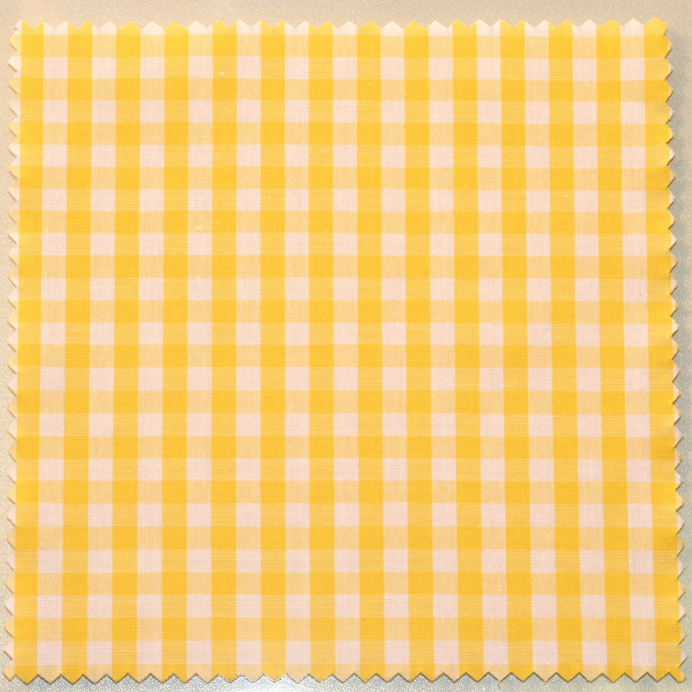 Textildeckchen 12 x 12 cm Karo Gelb - Flaschenbauer