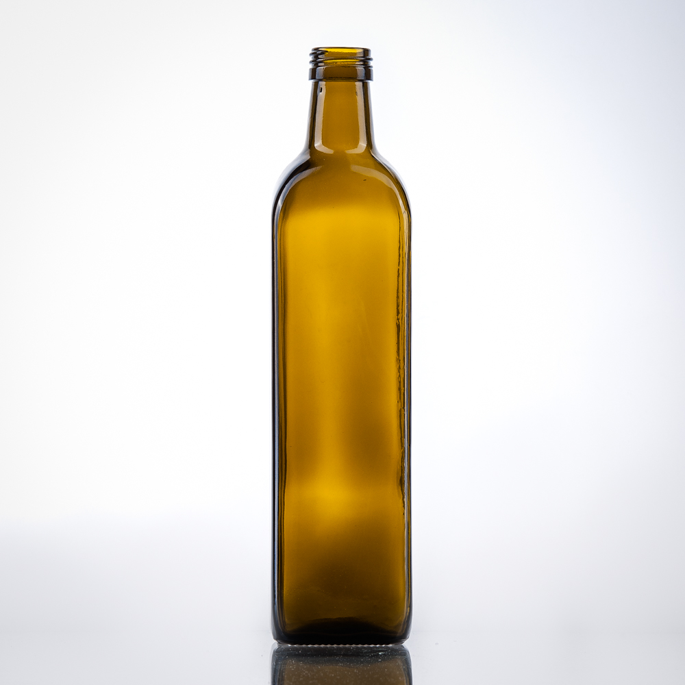 Ölflasche 750 ml Marascaflasche Antikgrün PP 31,5 mm Schraubmündung - OMARA009 - 01 - Ölflaschen - Flaschenbauer