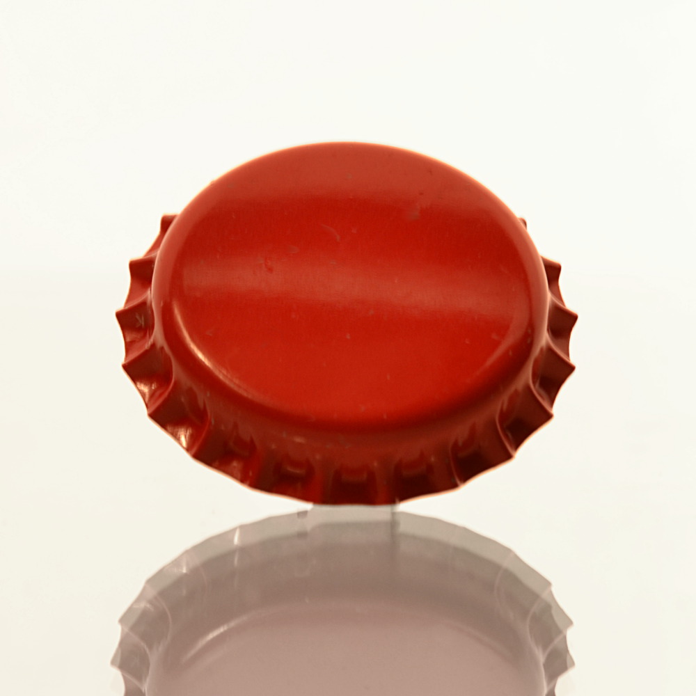 Kronkorken - Standard - Farbe Rot- Kronenkorken - Flaschenverschlüsse - Flaschenbauer 