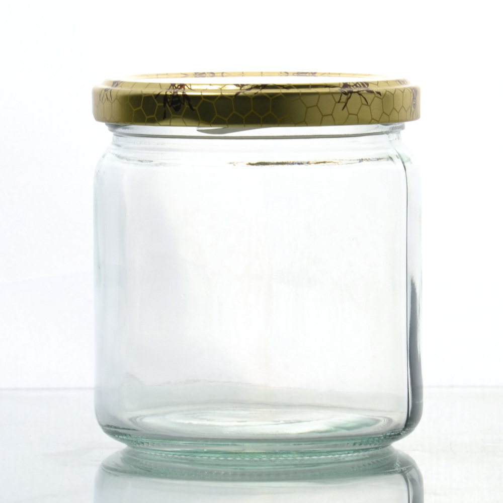 Set Honigglas 405 ml mit TO-Verschluss 82 mm Biene - BUNDGHONI406-VTO-Biene - 02 - Honiggläser - Flaschenbauer