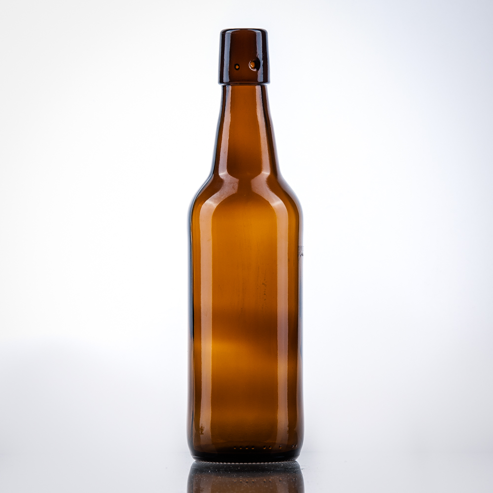 Bierflasche 0,5 Liter - 500 ml - Lochmündung für Bügelverschluss - BBIER002 - Flaschenbauer - Bierflaschen