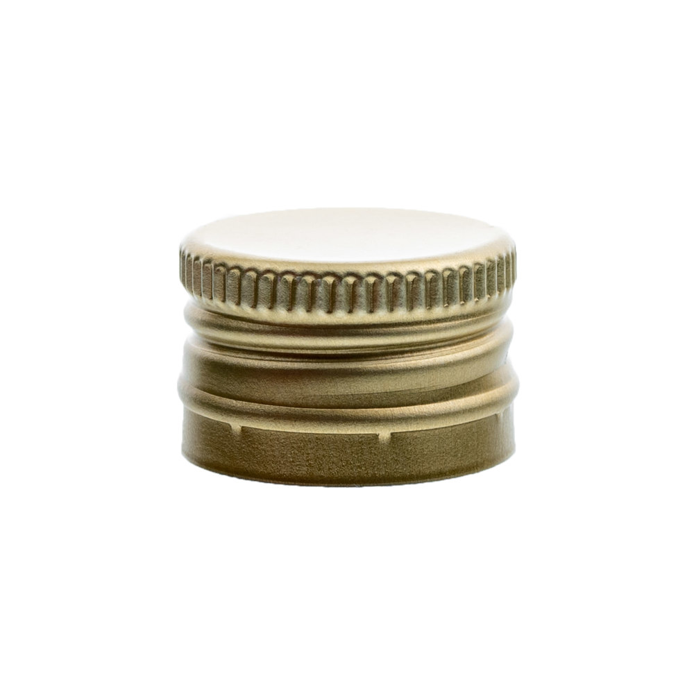 Handverschraubung 22 mm in Gold mit Sicherungsring - Flaschenbauer