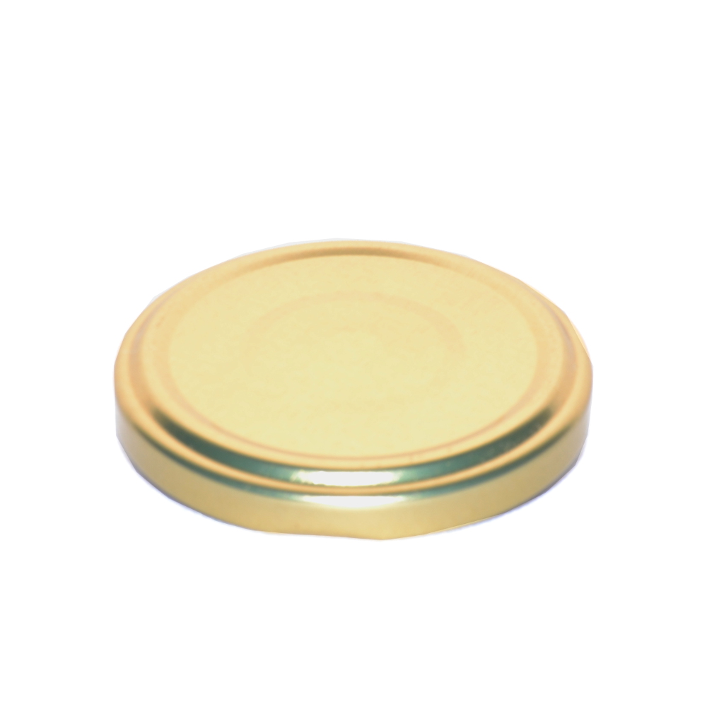 66 mm Twist-Off-Schraubdeckel Gold mit Button - sterilisationsfest - Flaschenbauer