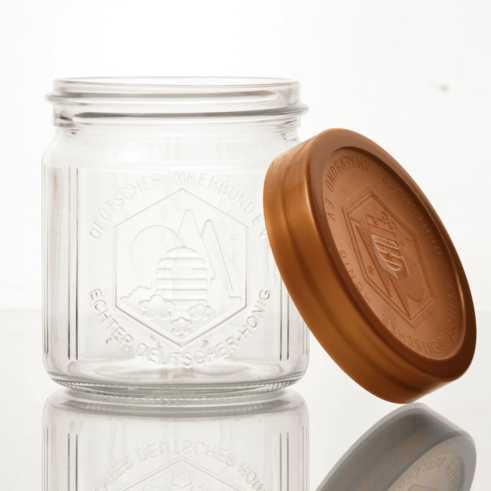 Honigglas DIB 500 Gramm mit Deckel - 02 - Honiggläser - Flaschenbauer 
