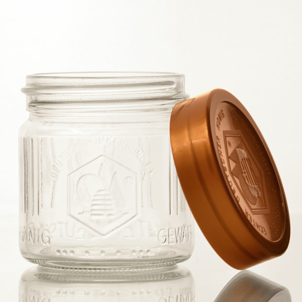 Honigglas DIB 500 Gramm inklusive Deckel - 02 - Honiggläser - Flaschenbauer