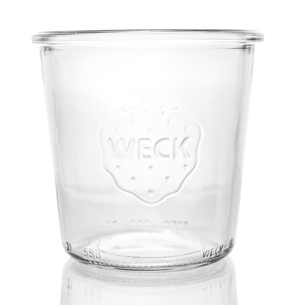 WECK-Sturzglas 580 ml mit 100 mm Rundrand-Mündung RR100 - Weckgläser bei Flaschenbauer