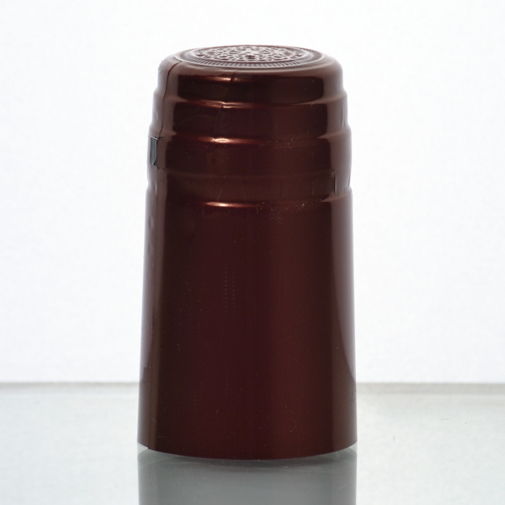 Schrumpfkapsel 31 x 60 mm Farbe Metallic-Kaminrot - 01 - Flaschenbauer 