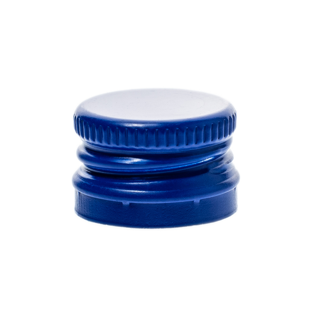 Handverschraubung 18 mm Blau mit Sicherungsring - VHAND18BLS - 01 - Flaschenverschlüsse - Flaschenbauer