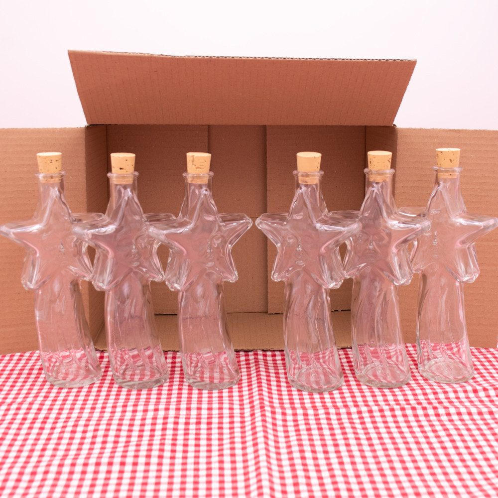 Flasche Comet 200 ml im 6er Weihnachtsset mit Korken günstig kaufen - Motivflaschen - Flaschenbauer