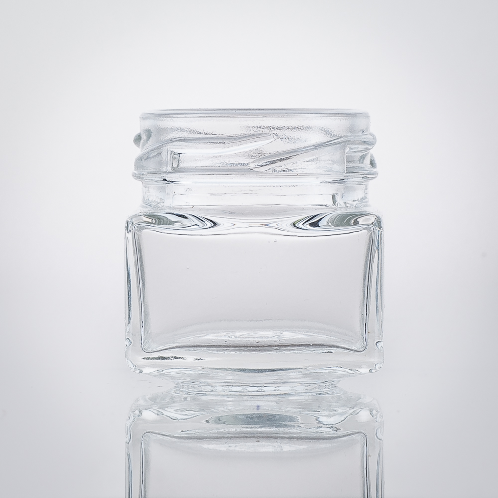 Vierkantglas 40 ml TO43 - Vierkantgläser quadratisch - Flaschenbauer