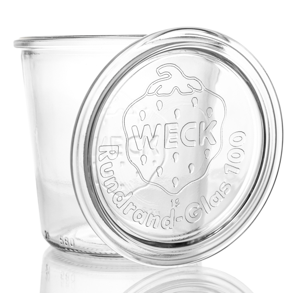 WECK-Sturzglas 580 ml mit 100 mm Rundrand-Mündung RR100 - Weckgläser bei Flaschenbauer