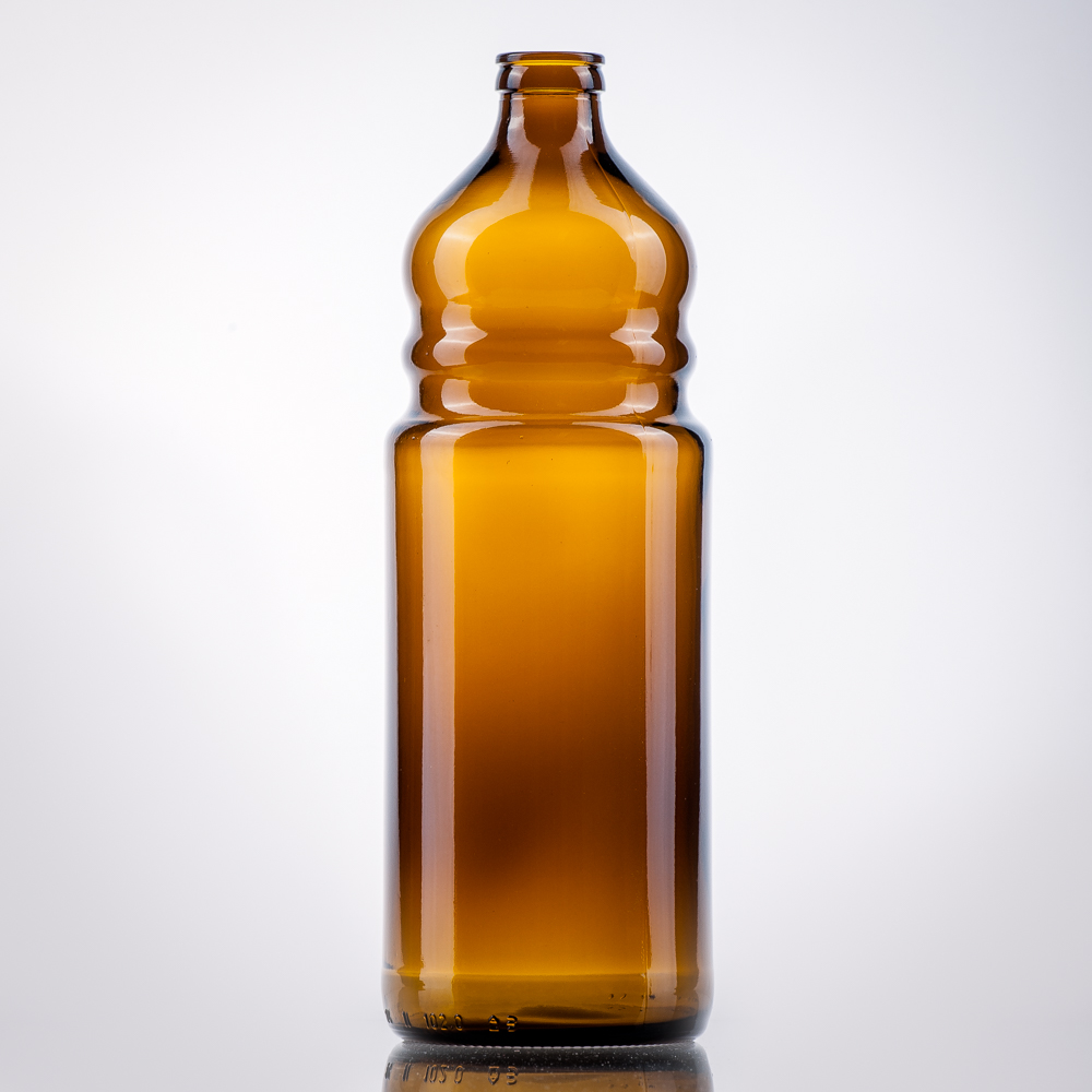 Ölflasche 1 Liter Braun Rical-Mündung - OOELF005 - 01 - Ölflaschen - Flaschenbauer