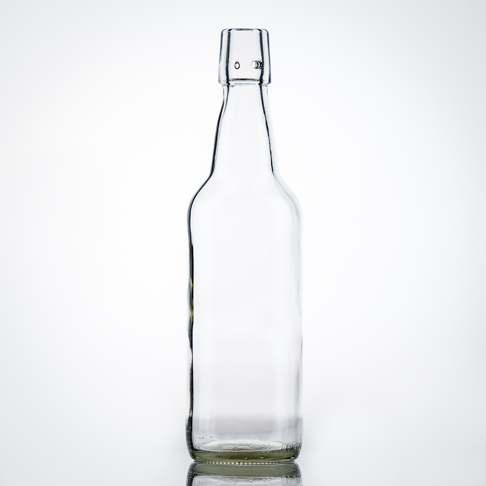 Bügelverschlussflasche 0,5 l weiß LM - 500 ml Bügelflasche - Flaschenbauer